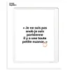 Image Republic Affiche Loic Prigent Je Ne Suis Pas Snob - 30 x 40 cm > Fabriqué En France|Décorations Murales