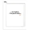 Image Republic Affiche Loic Prigent Je T'Adore - 30 x 40 cm > Fabriqué En France|Décorations Murales