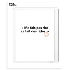 Image Republic Affiche Loic Prigent Me Fais Pas Rire - 30 x 40 cm > Fabriqué En France|Décorations Murales