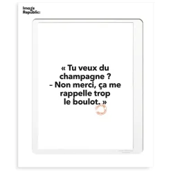 Image Republic Affiche Loic Prigent Tu Veux Du Champ - 30 x 40 cm > Fabriqué En France|Décorations Murales