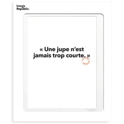 Image Republic Affiche Loic Prigent Une Jupe N'Est - 30 x 40 cm > Fabriqué En France|Décorations Murales