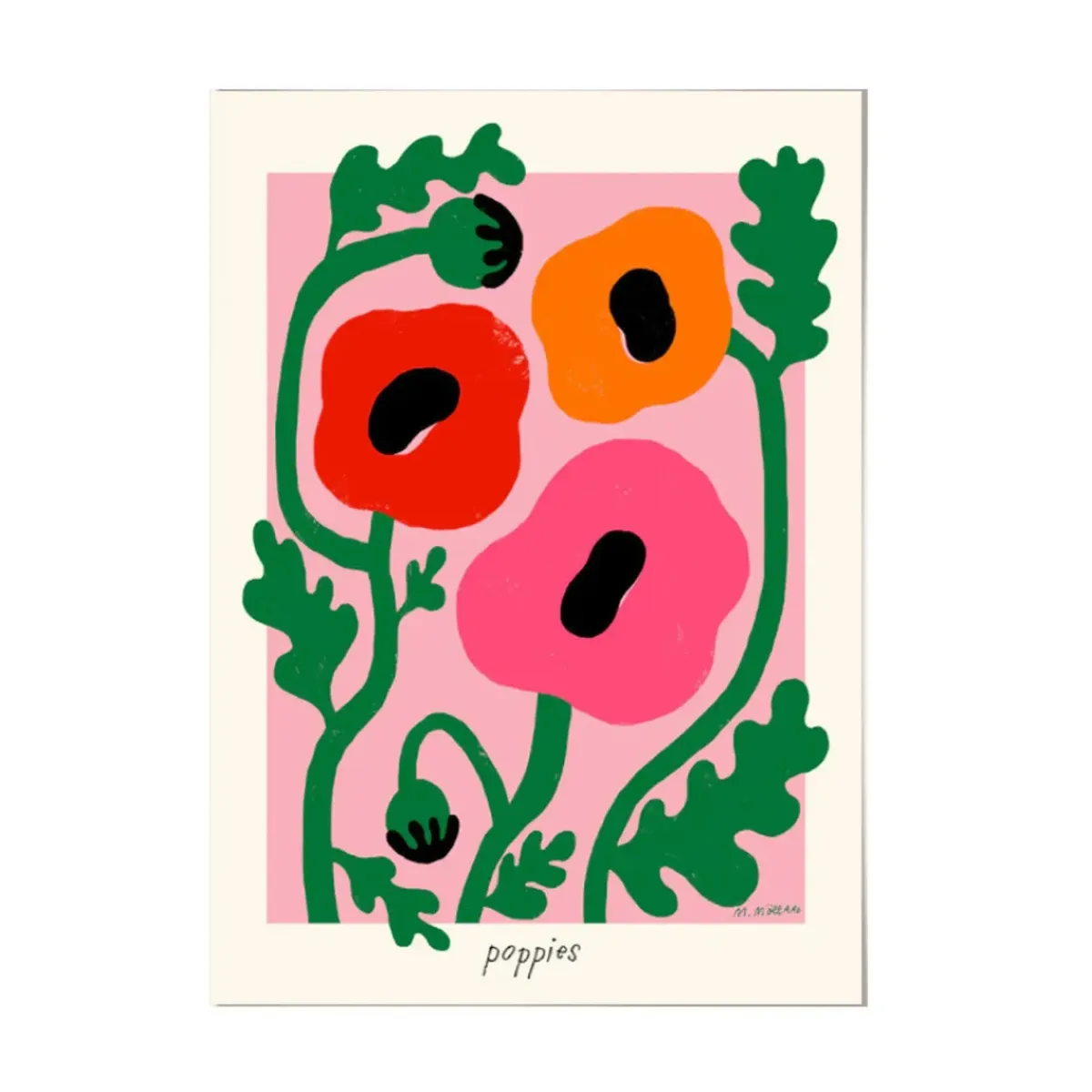 PSTR Studio Affiche Madelen Summer Poppies > Affiches & Tableaux
