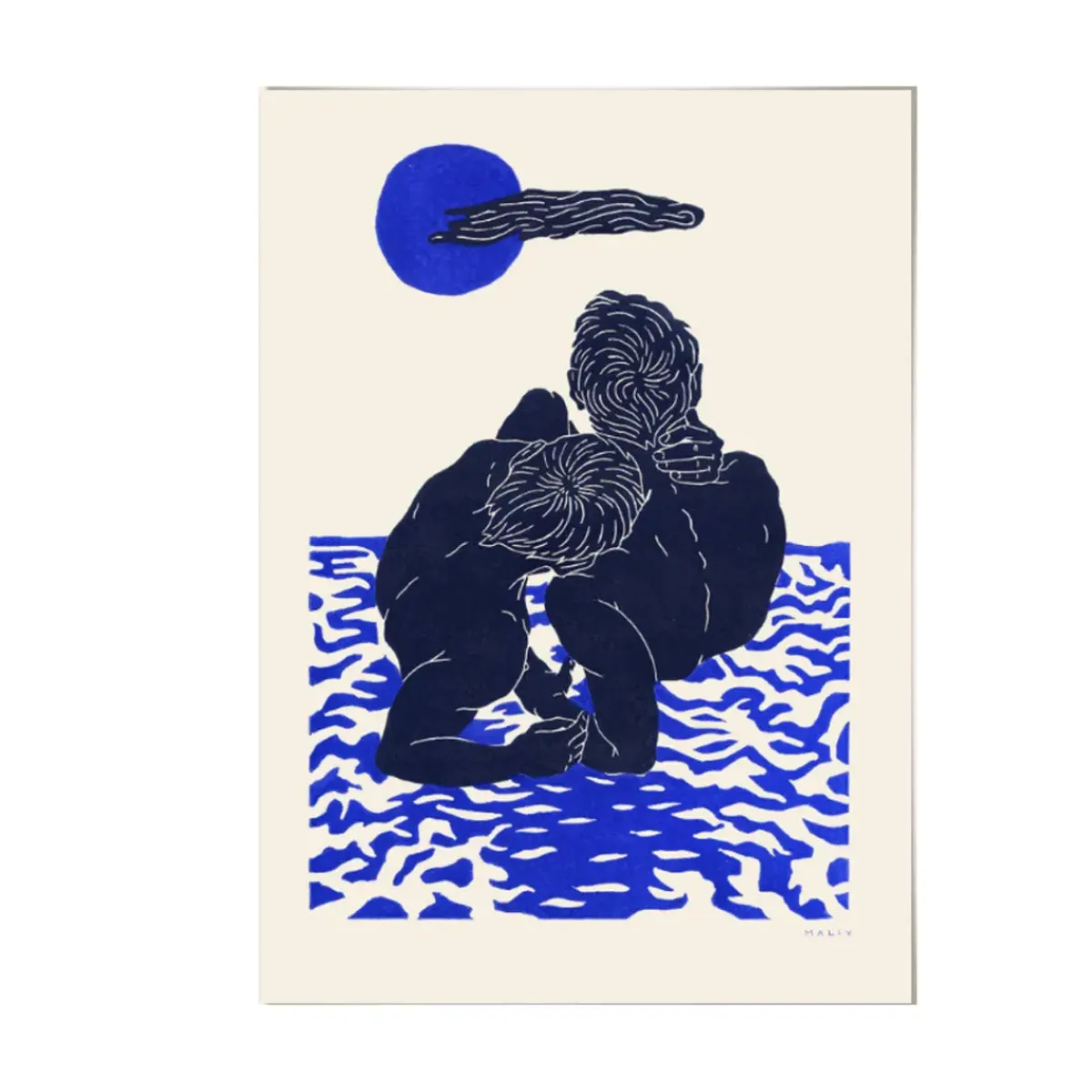 PSTR Studio Affiche Maliv Blue Moon II > Affiches & Tableaux