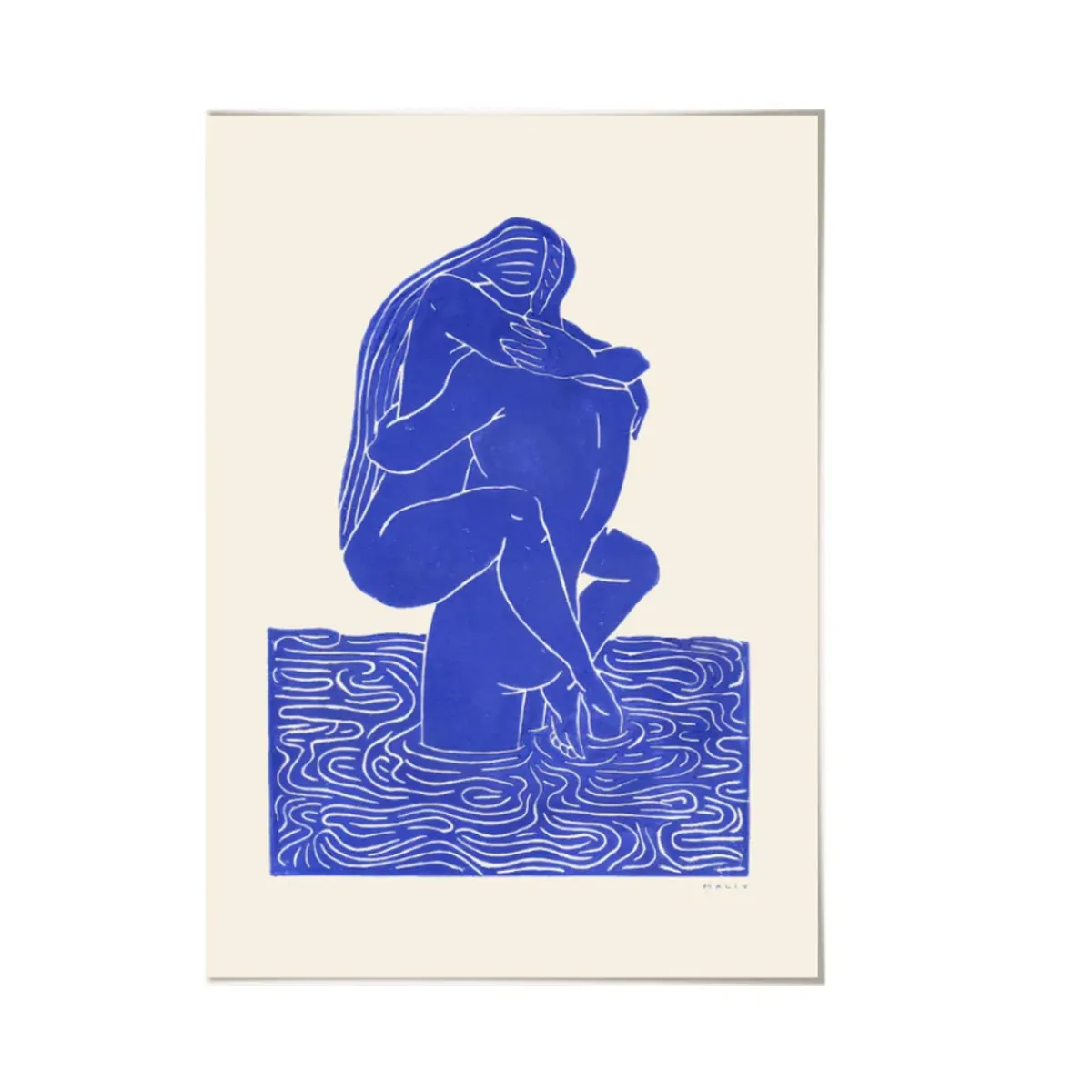 PSTR Studio Affiche Maliv One+One=Three - Bleu > Affiches & Tableaux