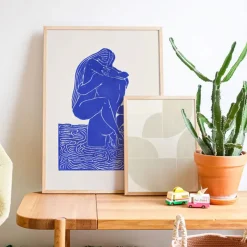 PSTR Studio Affiche Maliv One+One=Three - Bleu > Affiches & Tableaux