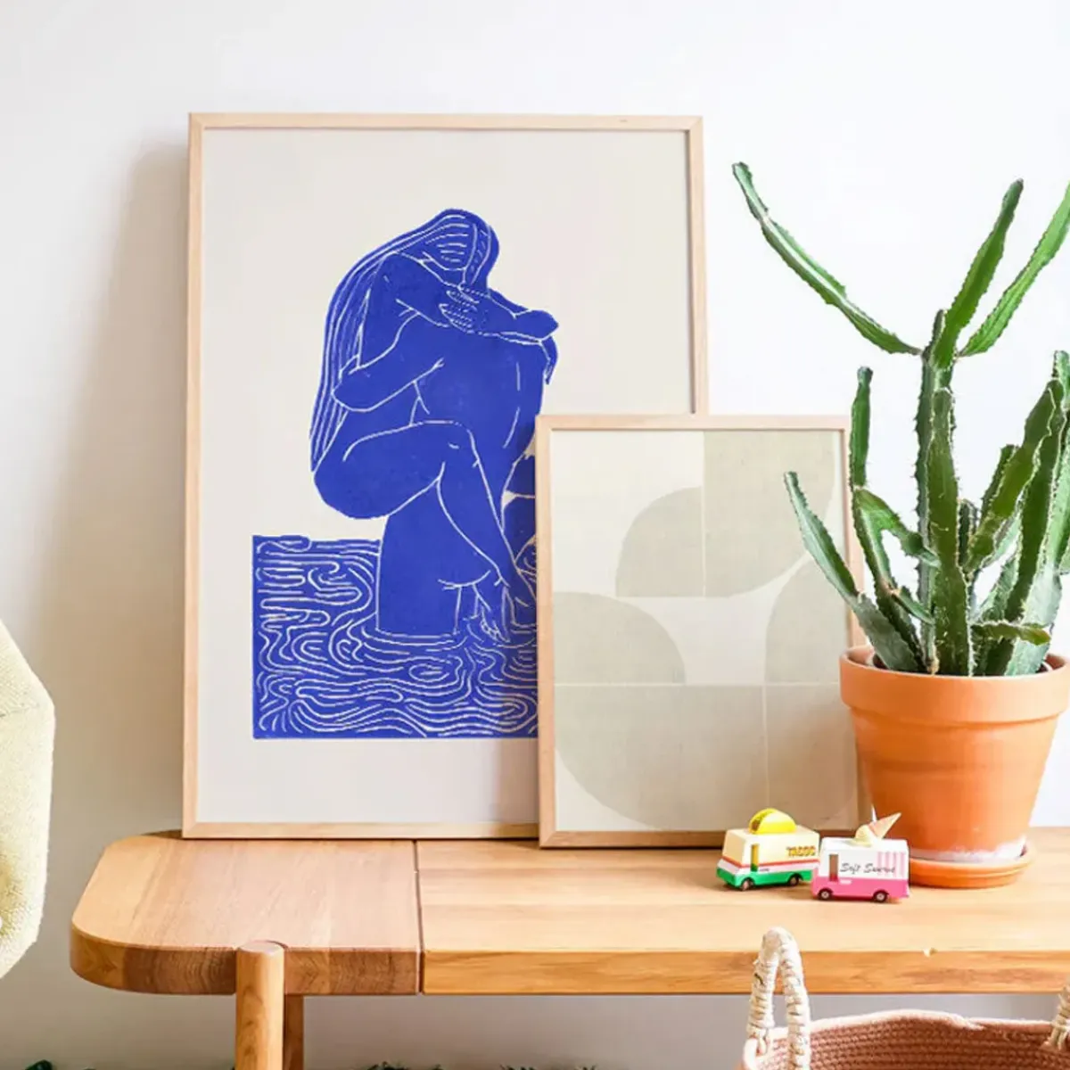 PSTR Studio Affiche Maliv One+One=Three - Bleu > Affiches & Tableaux