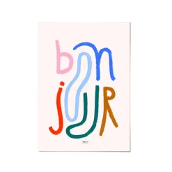 PSTR Studio Affiche Matilas Larrailn Bonjour - 30 x 40 cm > Affiches & Tableaux