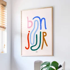 PSTR Studio Affiche Matilas Larrailn Bonjour - 30 x 40 cm > Affiches & Tableaux
