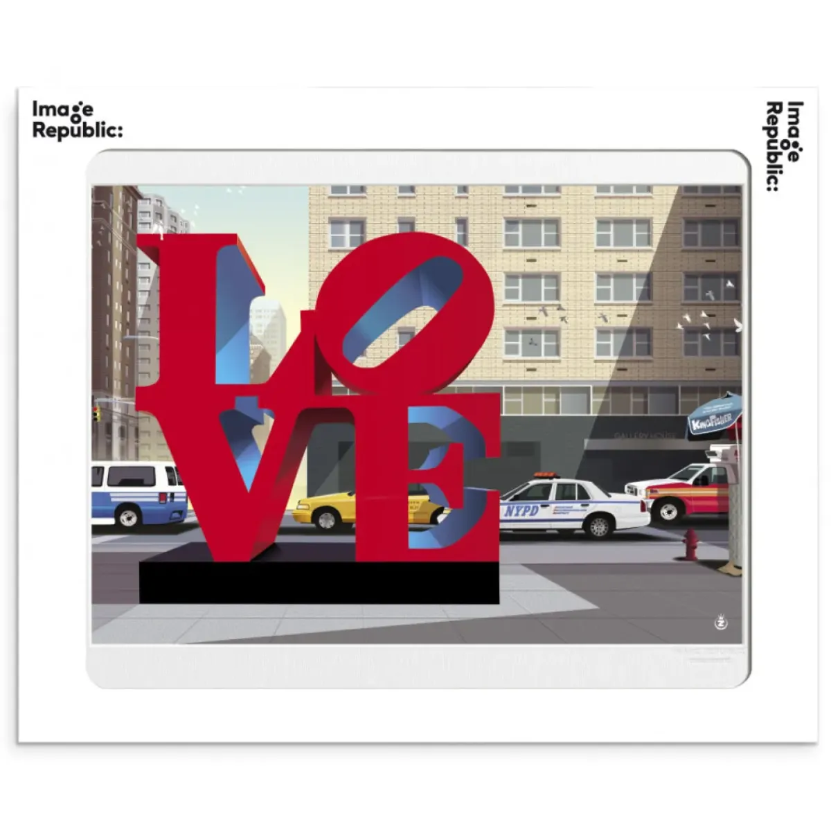 Image Republic Affiche Monsieur Z i love new york - 40 x 50 cm > Décorations Murales|Affiches & Tableaux