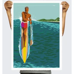 Image Republic Affiche Monsieur Z paddle - 40 x 50 cm > Décorations Murales|Affiches & Tableaux