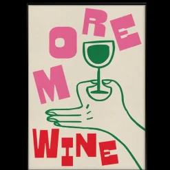 PSTR Studio Affiche More Wine > Affiches & Tableaux