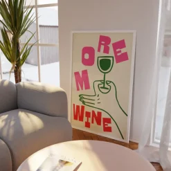 PSTR Studio Affiche More Wine > Affiches & Tableaux