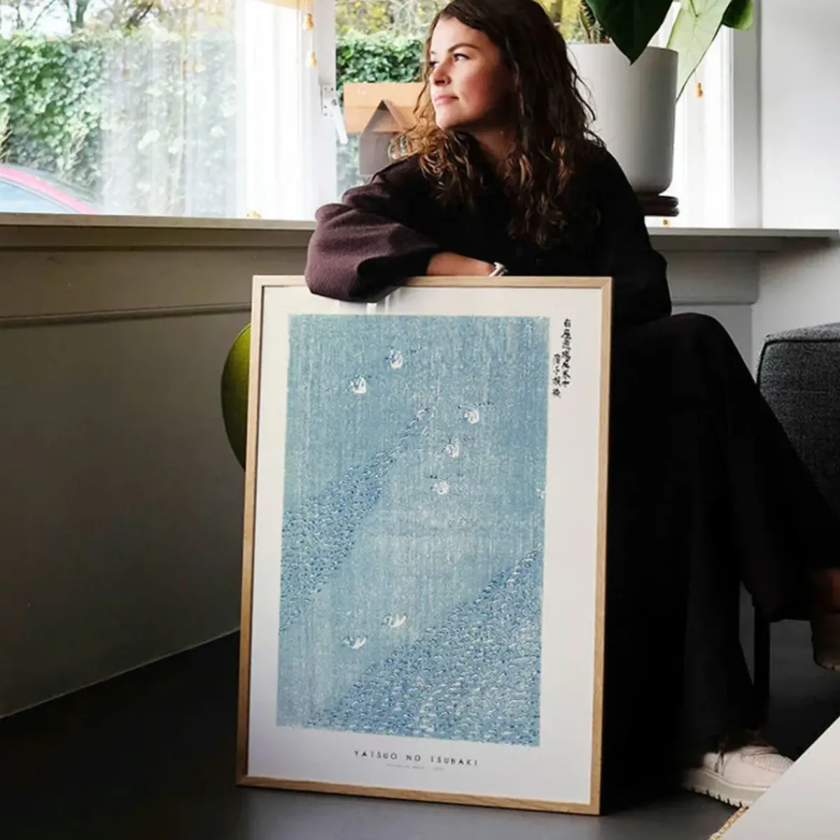 PSTR Studio Affiche No Tsubaki Woodblock Print I > Affiches & Tableaux