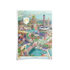 Sélectionné par Fleux Affiche Officielle des Jeux Olympiques de Paris 2024 - 50 x 70 cm > Décorations Murales|Affiches & Tableaux