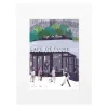 Image Republic Affiche Paris Café de Flore - Why LA? Pourquoi Paris ? - 22 x 22 cm > Fabriqué En France|Affiches & Tableaux