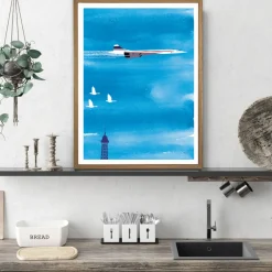 Image Republic Affiche Paris Concorde - Why LA Pourquoi Paris - 22 x 22 cm > Fabriqué En France|Affiches & Tableaux