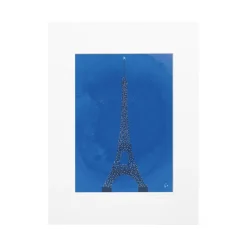 Image Republic Affiche Paris Tour Eiffel WLPP - 22 x 22 cm > Fabriqué En France|Affiches & Tableaux