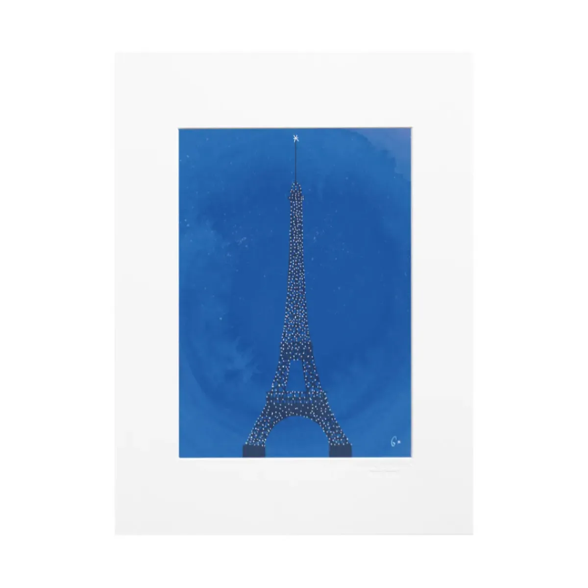 Image Republic Affiche Paris Tour Eiffel WLPP - 22 x 22 cm > Fabriqué En France|Affiches & Tableaux