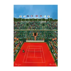 Image Republic Affiche 11 Rolland Garros - Clara Panetier - 30 x 40 cm > Fabriqué En France|Affiches & Tableaux