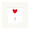 Image Republic Affiche Soledad 2021 Ballon Coeur - 22 x 22 cm > Décorations Murales|Affiches & Tableaux
