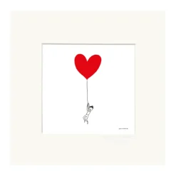 Image Republic Affiche Soledad 2021 Ballon Coeur - 22 x 22 cm > Décorations Murales|Affiches & Tableaux