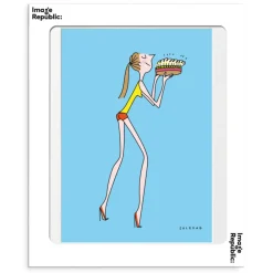 Image Republic Affiche Soledad Happy Birthday - 30 x 40 cm > Fabriqué En France|Décorations Murales