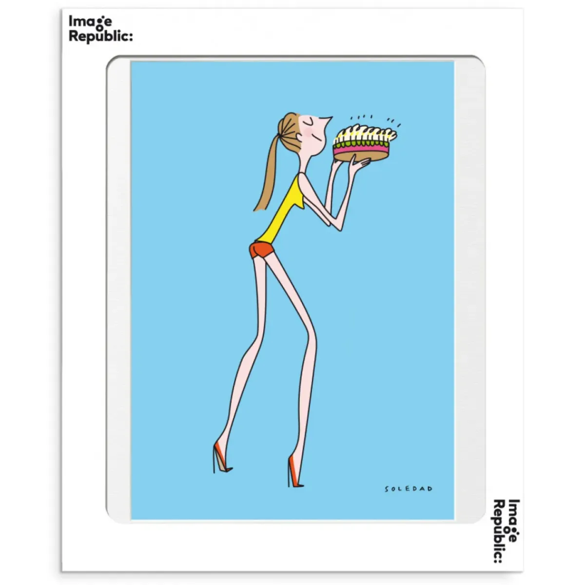 Image Republic Affiche Soledad Happy Birthday - 30 x 40 cm > Fabriqué En France|Décorations Murales