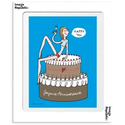 Image Republic Affiche Soledad Happy You - 30 x 40 cm > Fabriqué En France|Décorations Murales