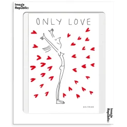 Image Republic Affiche Soledad Only Love - 30 x 40 cm > Fabriqué En France|Décorations Murales