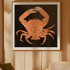 PSTR Studio Affiche Spotted Calico Crab - 50 x 50 cm > Affiches & Tableaux