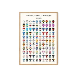 PSTR Studio Affiche Tour de France Winners > Affiches & Tableaux