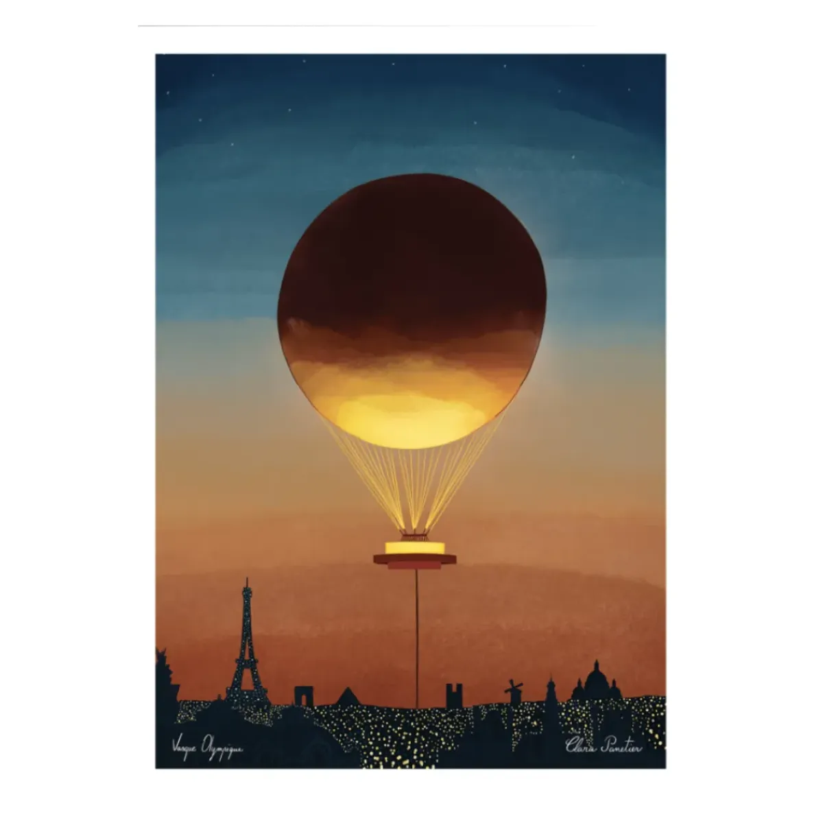 Image Republic Affiche 29 Vasque Olympique - Clara Panetier - 30 x 40 cm > Fabriqué En France|Affiches & Tableaux