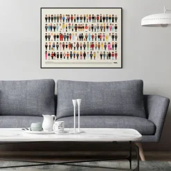 Sélectionné par Fleux Affiche Vestiaire Musical de la Variété Française > Affiches & Tableaux