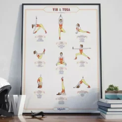 Sélectionné par Fleux Affiche Vin u0026 Yoga > Affiches & Tableaux