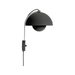 And Tradition Applique murale Flowerpot VP8 H 35,5cm - Noir mat > Appliques Murales