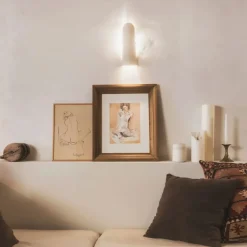 Enamoura Applique Murale Rosario en Grès Chamotté - Blanc > Fabriqué En France|Suspensions