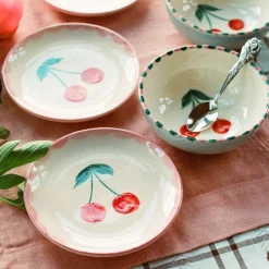 Rice Assiette Cerise en céramique > Assiettes & Couverts