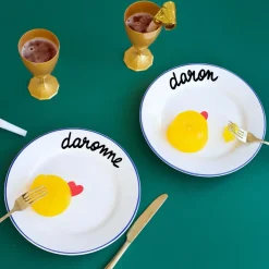Pied de Poule Assiette Daron > Assiettes & Couverts