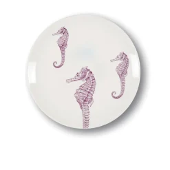 Sélectionné par Fleux Assiette à dessert Hippocampes en porcelaine - Ø 21 cm > Assiettes & Couverts