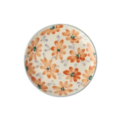 Rice Assiette Fleurs Oranges en céramique > Assiettes & Couverts