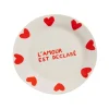 émoi émoi Assiette l'Amour est déclaré > Fabriqué En Europe|Assiettes & Couverts