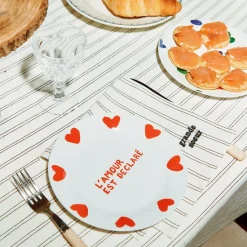 émoi émoi Assiette l'Amour est déclaré > Fabriqué En Europe|Assiettes & Couverts