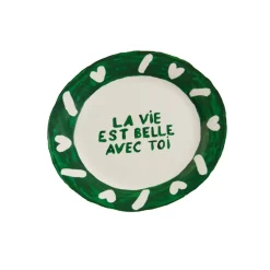 émoi émoi Assiette la Vie Est Belle Avec Toi > Fabriqué En Europe|Assiettes & Couverts