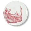 Sélectionné par Fleux Assiette plate Rhinocéros en porcelaine - Ø 27 cm > Assiettes & Couverts