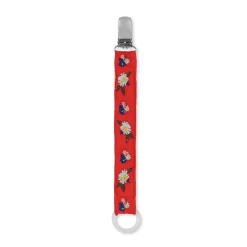 Konges Slojd Attache-Tétine Vintage - Blossom Rouge > Anneaux De Dentition & Tétines