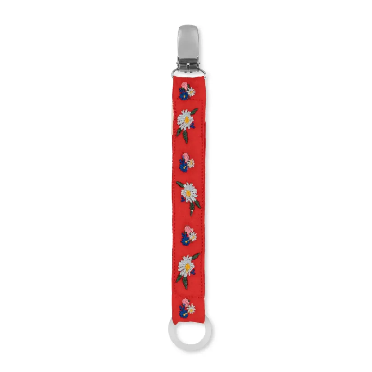 Konges Slojd Attache-Tétine Vintage - Blossom Rouge > Anneaux De Dentition & Tétines