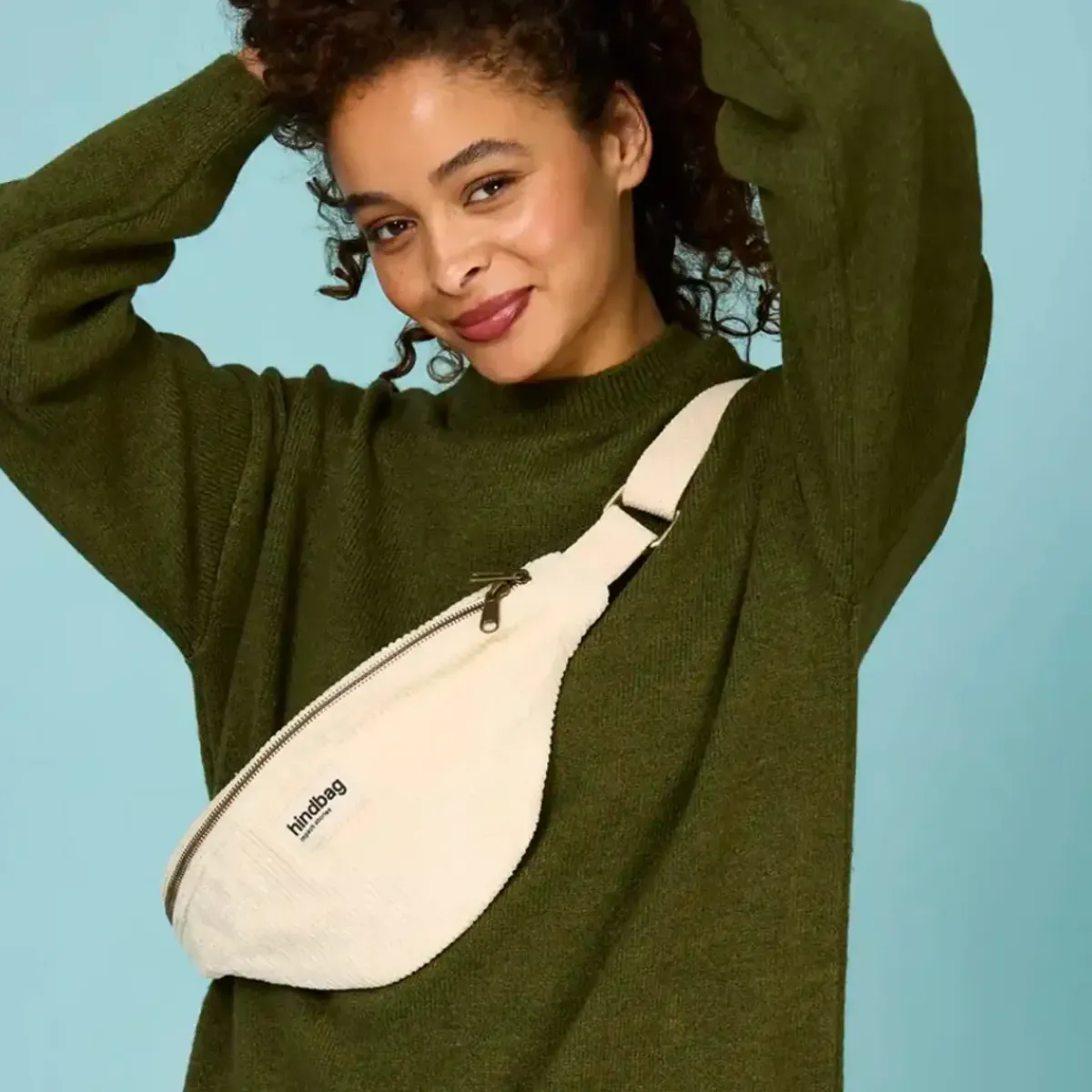 Hindbag Banane Olivia en velours > Femme Mode|Sacs & Cabas
