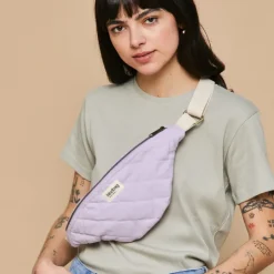 Hindbag Banane Olivia Matelasse Lilas > Femme Biologique|Sacs & Cabas