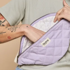 Hindbag Banane Olivia Matelasse Lilas > Femme Biologique|Sacs & Cabas