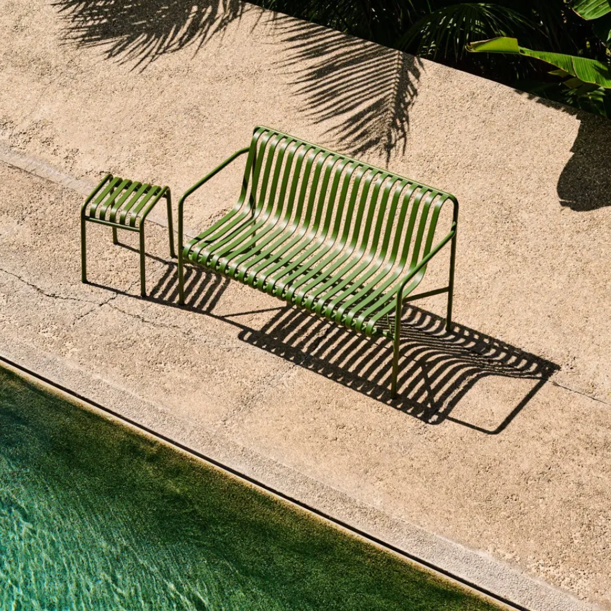 Hay Banc Dining Palissade - Olive > Poufs & Bancs